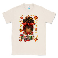 Natural one merry nana christmas afro messy bun Classic Tee - texasbilliewilder