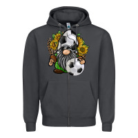 Smoke soccer gnome Zipper Hoodie - RacoonDesign
