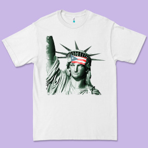 Puerto Rico Resiste Statue Of Liberty Puerto Rican Flag Premium Tee Designed By Trangstudio