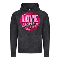 Vintage Black Love more worry less Valentine's Day Vintage Hoodie - HowdyJamesFarm