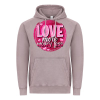 Vintage Zinc Love more worry less Valentine's Day Vintage Hoodie - HowdyJamesFarm