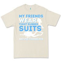 Bone My Friends Wear Tight Rubber Suits  Scuba Diving & Diver Premium Tee - trangStudio