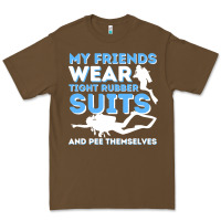 Cacao My Friends Wear Tight Rubber Suits  Scuba Diving & Diver Premium Tee - trangStudio