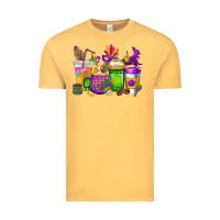 Vintage Mustard mardi gras coffee cups cowgirl Vintage Tee - CowGirlArtShop