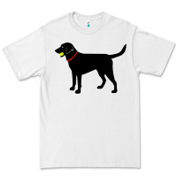White Labrador Retriever Fetch, Black Lab Play Ball Premium Tee - trangStudio