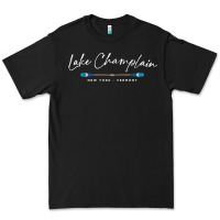 Black Lake Champlain Oars Graphic Premium Tee - trangStudio