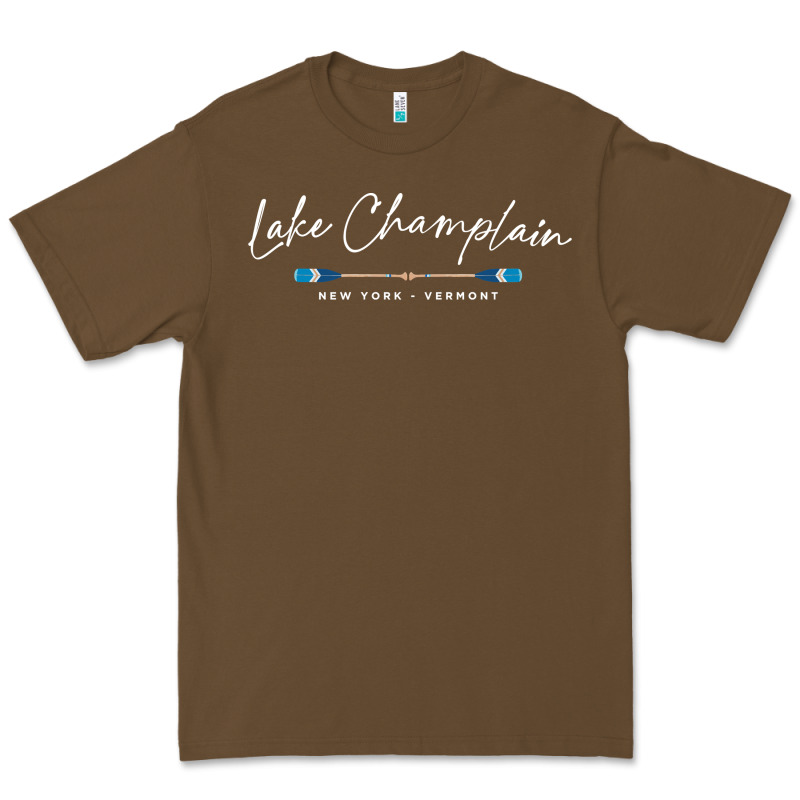 Lake Champlain Oars Graphic Premium Tee by trangStudio | Teevron