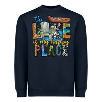 Navy the lakes my happy place Heavyweight Sweatshirt - CowhideDigitalArt