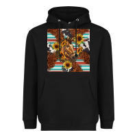 Black western horse Heavyweight Hoodie - BarkalooDesign