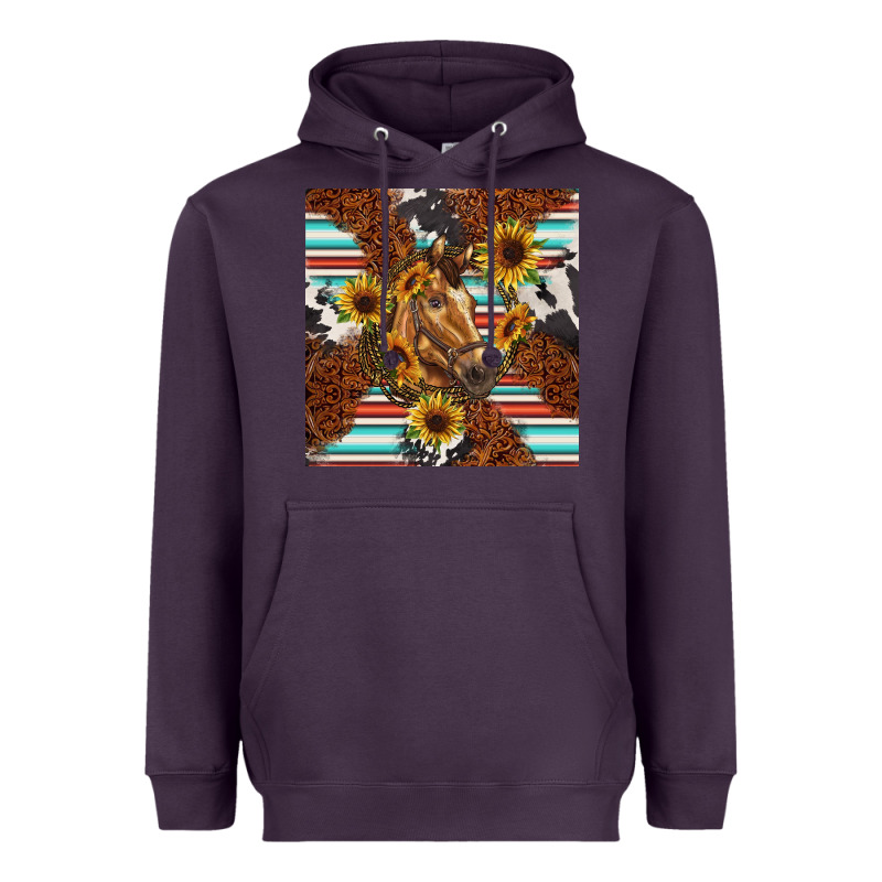 Western Horse Heavyweight Hoodie by BarkalooDesign | Teevron