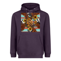 Plum western horse Heavyweight Hoodie - BarkalooDesign