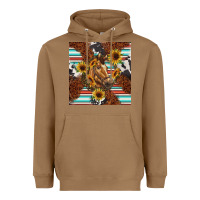 Toasted Coconut western horse Heavyweight Hoodie - BarkalooDesign