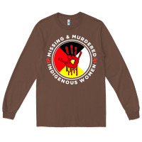 Chestnut MMIW Missing & Murdered Indigenous Women Medicine wheel mmiw Long Sleeve Tee - trangStudio