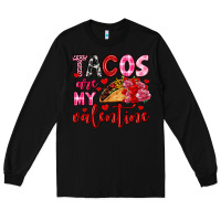 Black tacos are my valentine Long Sleeve Tee - OliviaCreatesArt