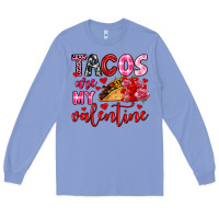 Colony Blue tacos are my valentine Long Sleeve Tee - OliviaCreatesArt