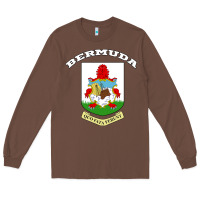 Chestnut Bermuda Coat of Arms Souvenir Gift Flag Bermudian Long Sleeve Tee - trangStudio