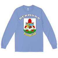 Colony Blue Bermuda Coat of Arms Souvenir Gift Flag Bermudian Long Sleeve Tee - trangStudio