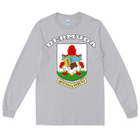 Moon Dust Bermuda Coat of Arms Souvenir Gift Flag Bermudian Long Sleeve Tee - trangStudio