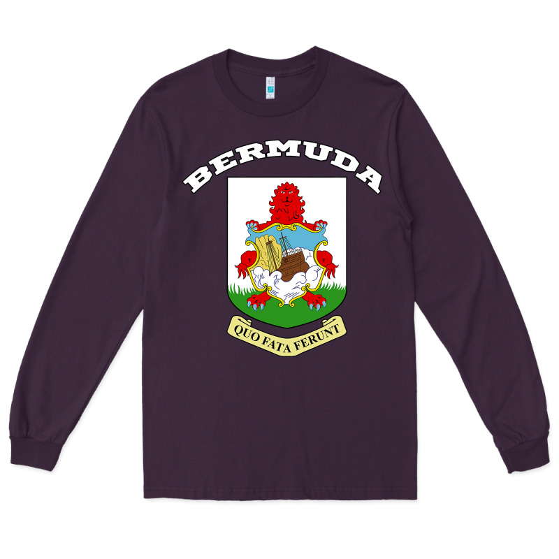 Bermuda Coat Of Arms Souvenir Gift Flag Bermudian Long Sleeve Tee by trangStudio | Teevron