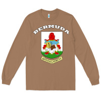 Toasted Coconut Bermuda Coat of Arms Souvenir Gift Flag Bermudian Long Sleeve Tee - trangStudio