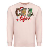 Pale Pink christmas certified nurse  assistant life Premium Sweatshirt - BarkalooDesign