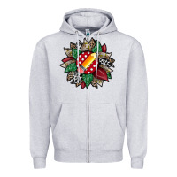 Heather Grey teacher sunflower Zipper Hoodie - RacoonDesign