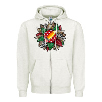 Oatmeal Heather teacher sunflower Zipper Hoodie - RacoonDesign