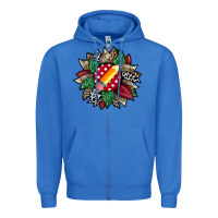 True Royal teacher sunflower Zipper Hoodie - RacoonDesign