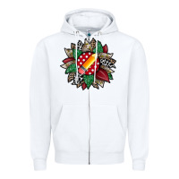 White teacher sunflower Zipper Hoodie - RacoonDesign