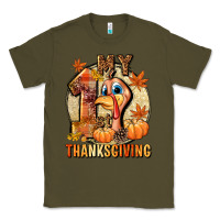 Army Green My 1st Thanksgiving Classic Tee - NancyCooperArtShop
