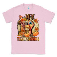 Bubblegum Pink My 1st Thanksgiving Classic Tee - NancyCooperArtShop