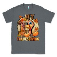Charcoal Heather My 1st Thanksgiving Classic Tee - NancyCooperArtShop