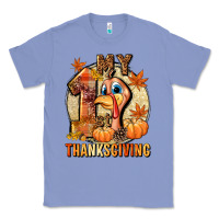 Colony Blue My 1st Thanksgiving Classic Tee - NancyCooperArtShop