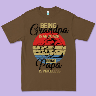 Being Grandpa İs An Honor Being Papa İs Priceless Premium Tee Designed By Bettercallsaul