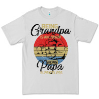 Dove Grey Being Grandpa İs An Honor Being Papa İs Priceless Premium Tee - Bettercallsaul