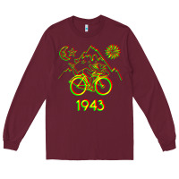 Burgundy Bicycle Day 1943 LSD Acid Hofmann Trip Long Sleeve Tee - trangStudio