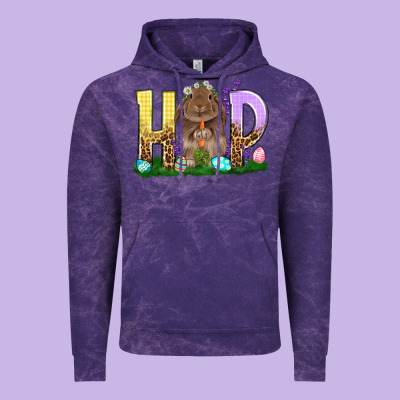 Hop Rabbit Easter Day Vintage Hoodie Designed By Howdyjamesfarm