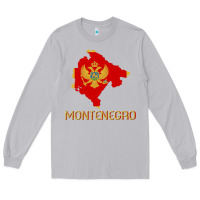 Moon Dust Montenegrin Flag  Montenegro Long Sleeve Tee - trangStudio