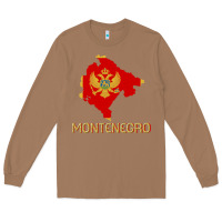 Toasted Coconut Montenegrin Flag  Montenegro Long Sleeve Tee - trangStudio