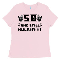 50 Birthday Rock Ladies Tee | Teevron