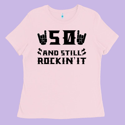 50 Birthday Rock Ladies Tee Designed By Bettercallsaul