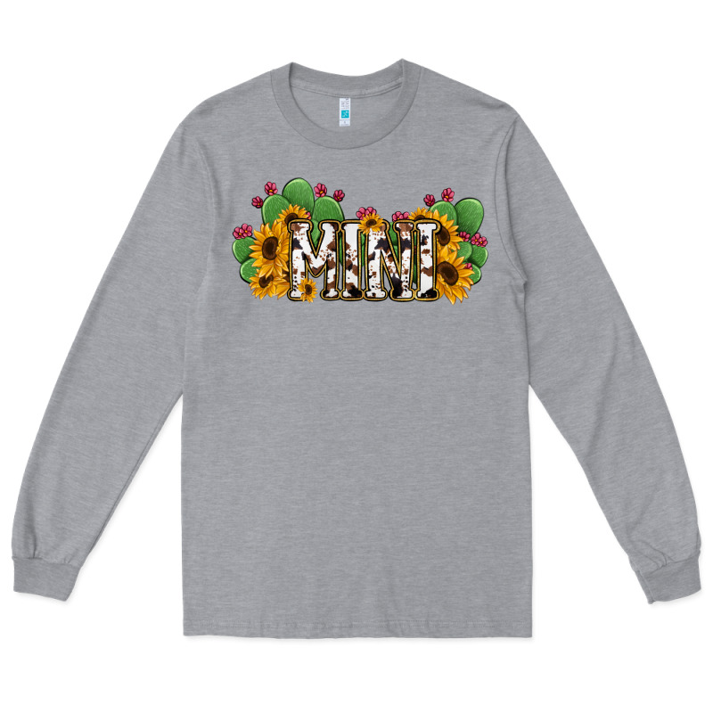 Cactus Cowhide Sunflower Mama And Mini Set Long Sleeve Tee by Jasminsmagicworld | Teevron
