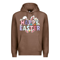 Chestnut happy easter Premium Hoodie - LillyAllenDesigns