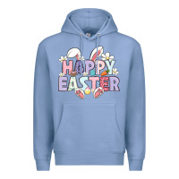 Colony Blue happy easter Premium Hoodie - LillyAllenDesigns