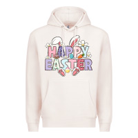 Pale Pink happy easter Premium Hoodie - LillyAllenDesigns