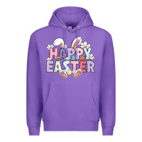 Purple happy easter Premium Hoodie - LillyAllenDesigns