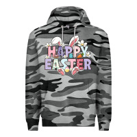 Slate Camo happy easter Premium Hoodie - LillyAllenDesigns