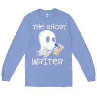 Colony Blue ghost writer ghoul author halloween trick or treat novelist t shirt Long Sleeve Tee - trangStudio
