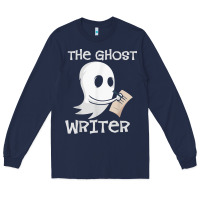 Navy ghost writer ghoul author halloween trick or treat novelist t shirt Long Sleeve Tee - trangStudio