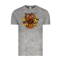 Cloud Rock mardi gras sunflower Vintage Tee - CowGirlArtShop